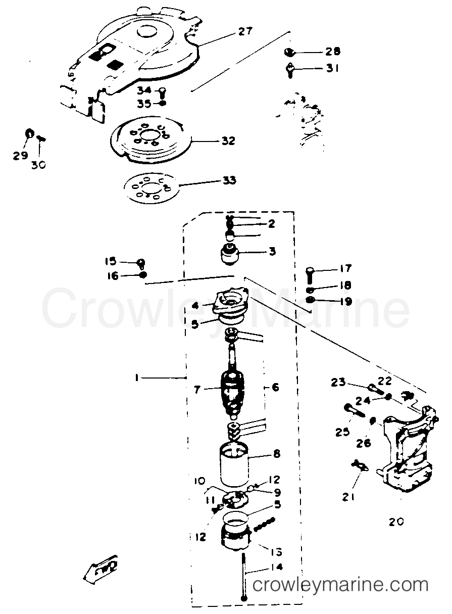 Yamaha Motors 30ELRS - STARTER MOTOR (ER)