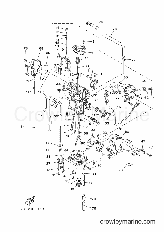 2006 ATV YFZ450 - YFZ450 (5TGE) [010] - CARBURETOR