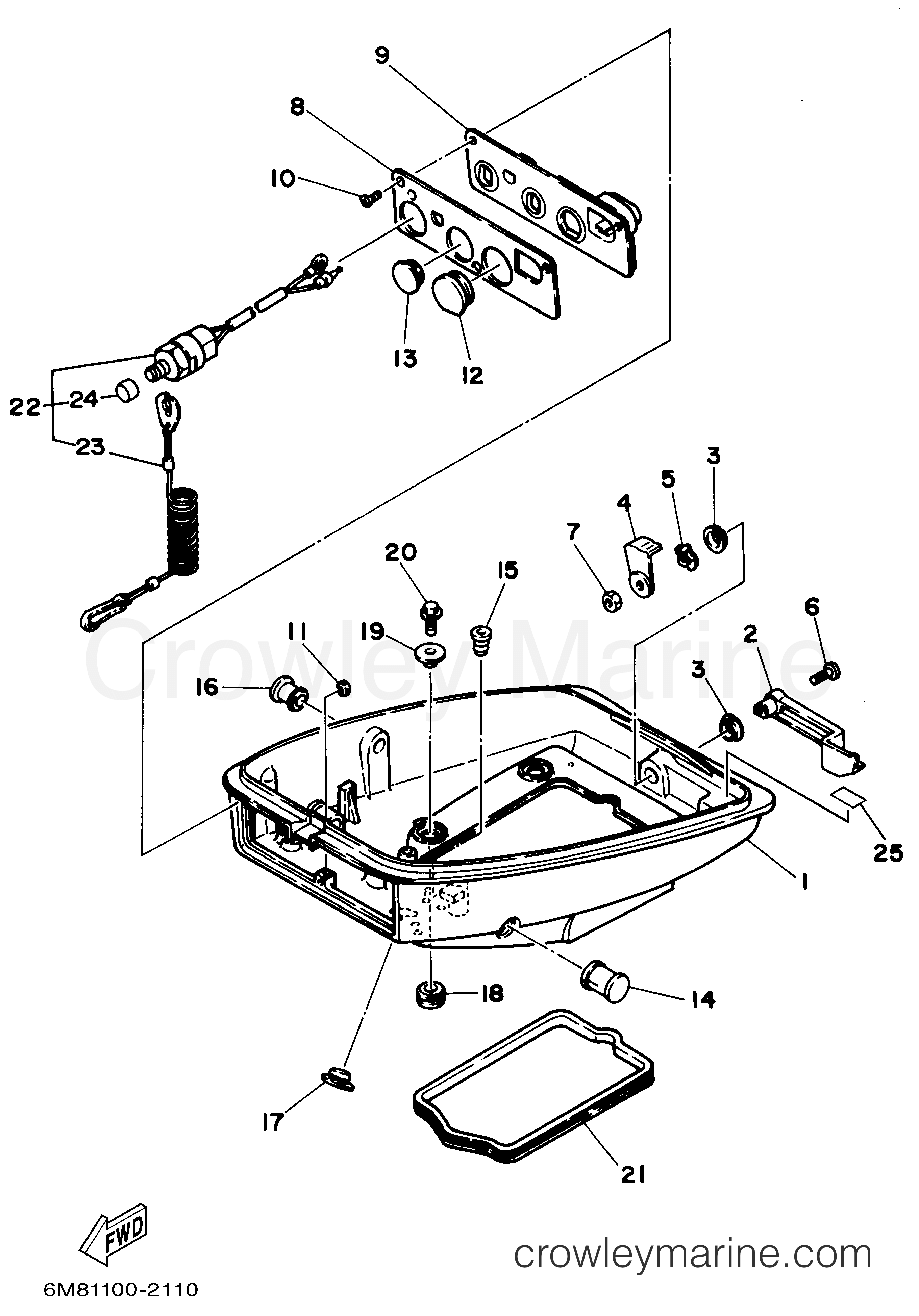 Yamaha Motors 8MSHA - BOTTOM COWLING