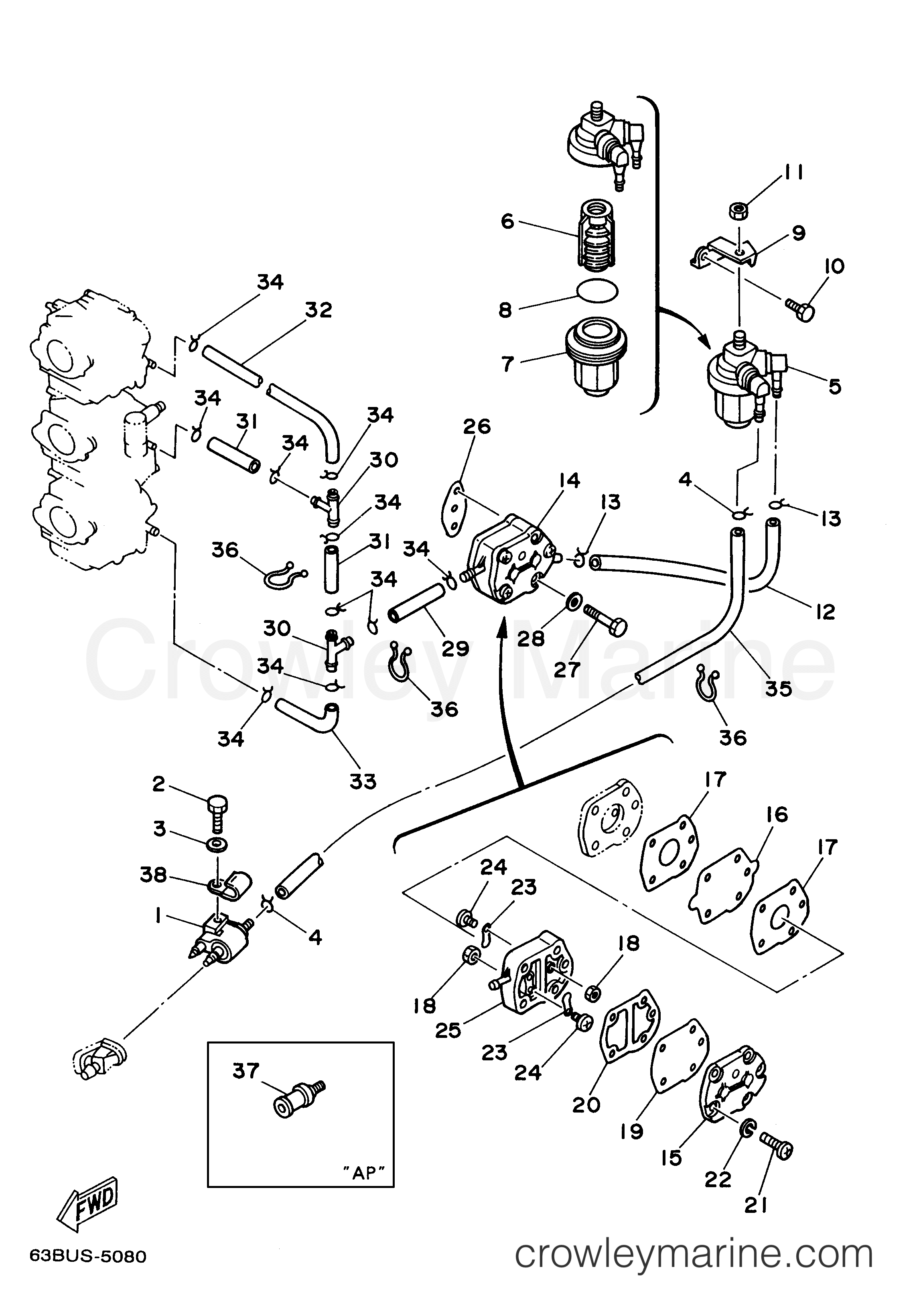 Yamaha Motors 40TLRU - FUEL
