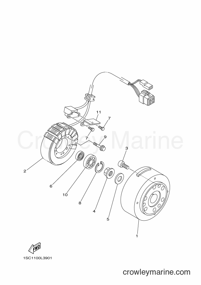 Yamaha Motors YFM300 (1SC3) [010] - GENERATOR