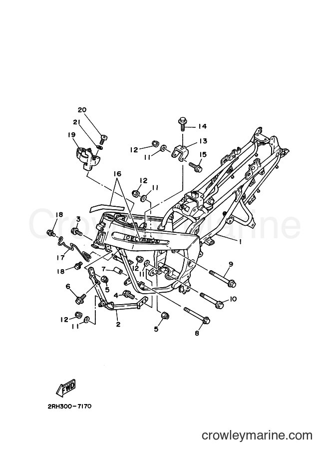 1987 Sport Bike TZR125 - TZR125 (2RL) [999] - FRAME