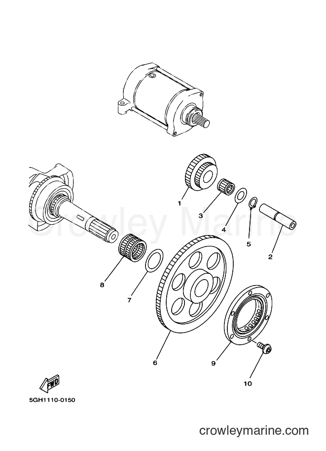 Yamaha Motors YFM400A (5HA3) [010] - STARTER CLUTCH
