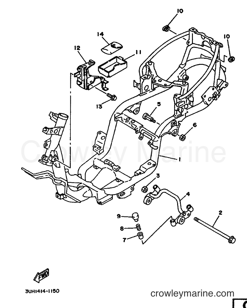 1992 Scooter XC150LC - XC150LC (3UH4) [999] - FRAME