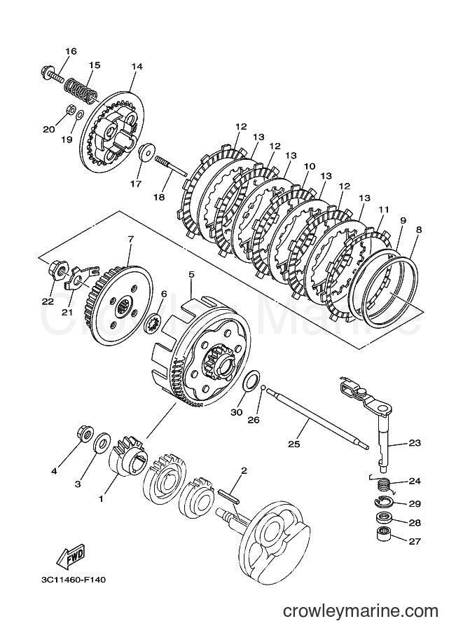 Yamaha Motors FZ150 (3C11) [010] - CLUTCH