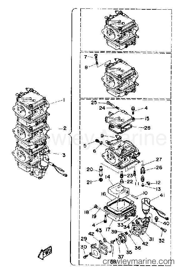 Yamaha Motors 50ETMLD - CARBURETOR
