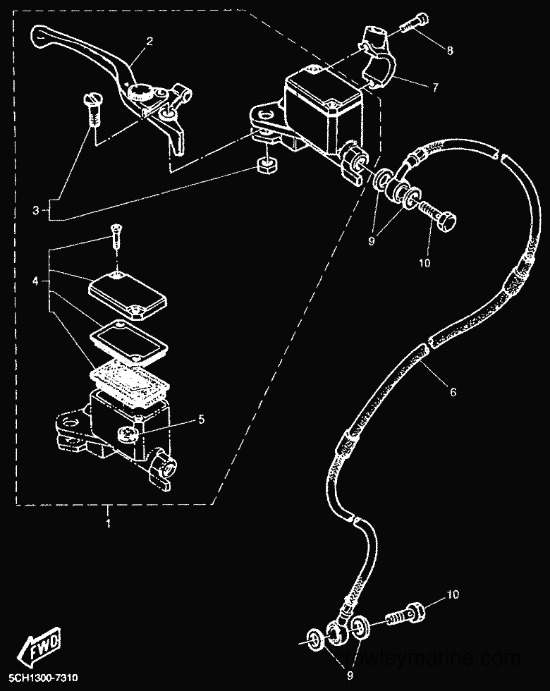2000 Dirt Bike TT600R - TT600R (5CH3) [010] - FRONT MASTER CYLINDER