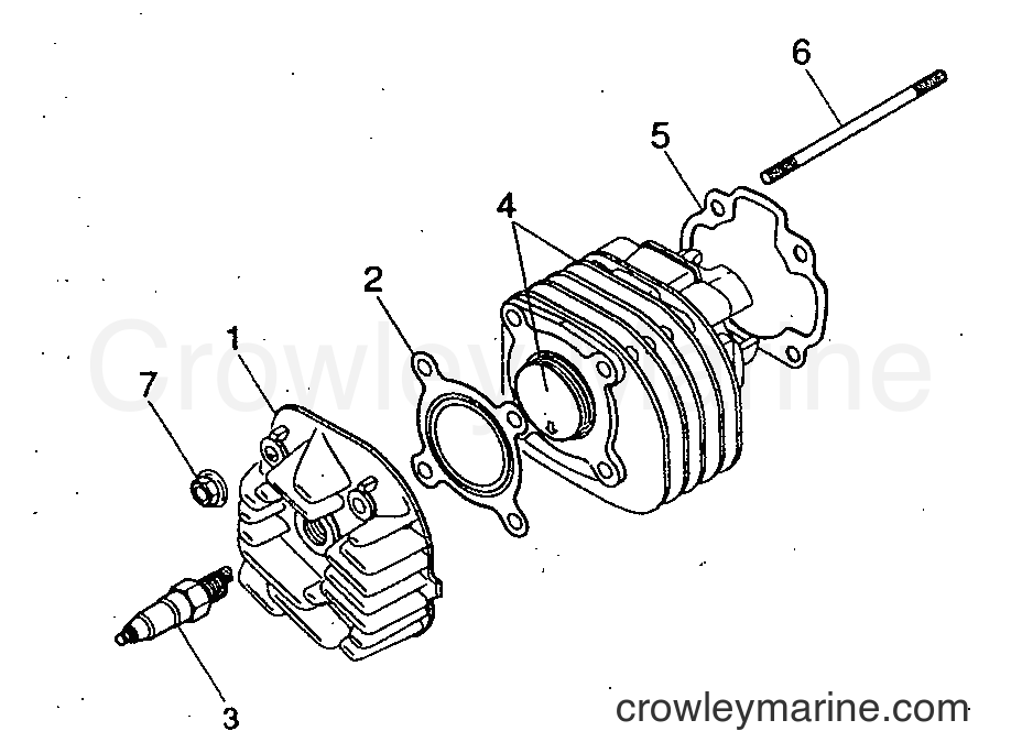 1999 Scooter YH50 - YH50 (5KG1) [010] - CYLINDER