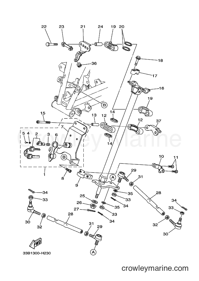Yamaha Motors YFM250R (33B7) [010] - STEERING