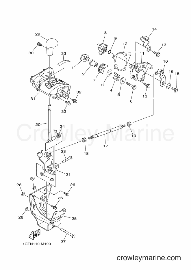 2013 ATV YFM450FWAD - YFM450FWAD (1CTP) [010] - SHIFT SHAFT