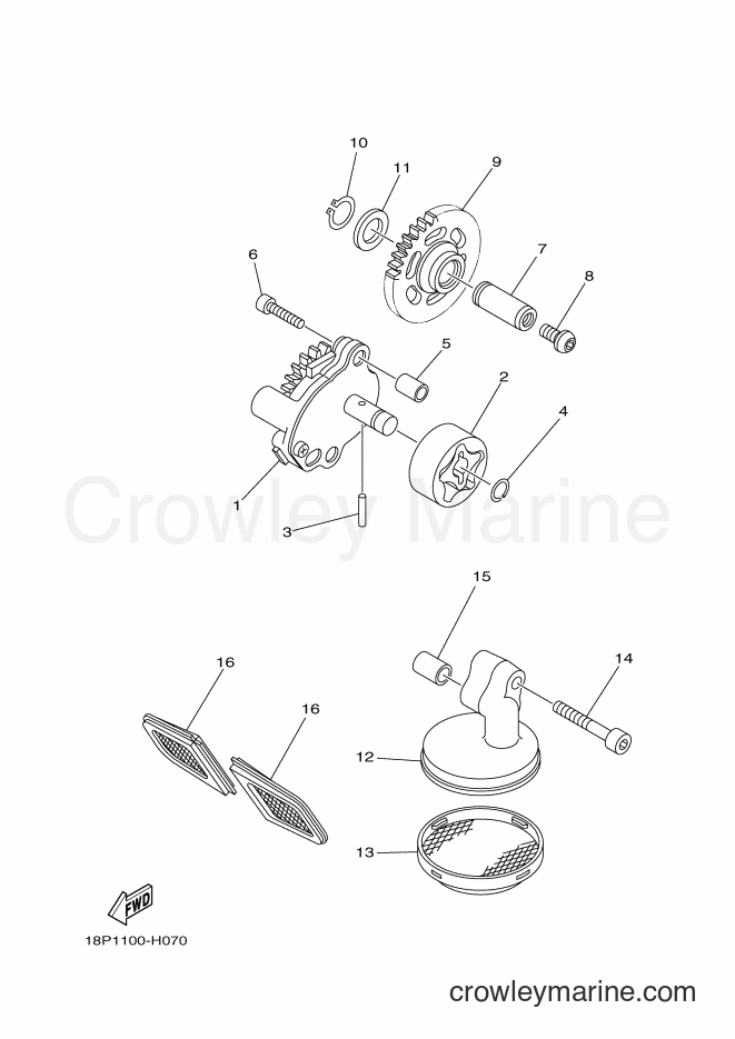 2010 ATV YFZ450R - YFZ450R (18PB) [010] - OIL PUMP