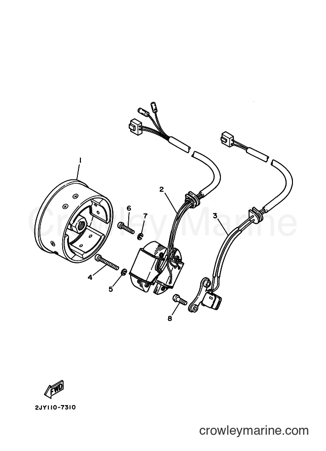 1989 Dirt Bike TW200E - TW200E (3AW4) [010] - GENERATOR
