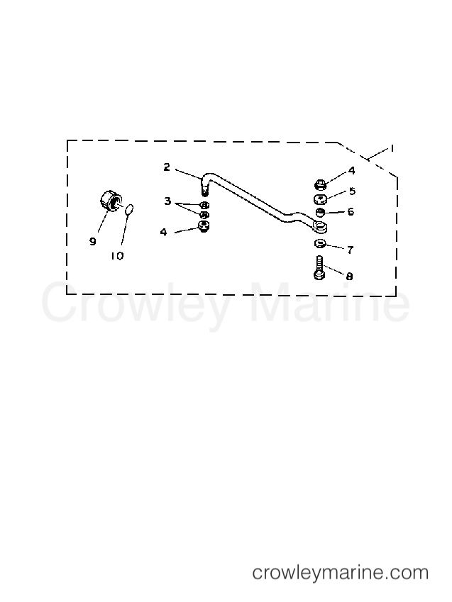 Yamaha Motors 90TLRQ - STEERING GUIDE ATTACHMENT