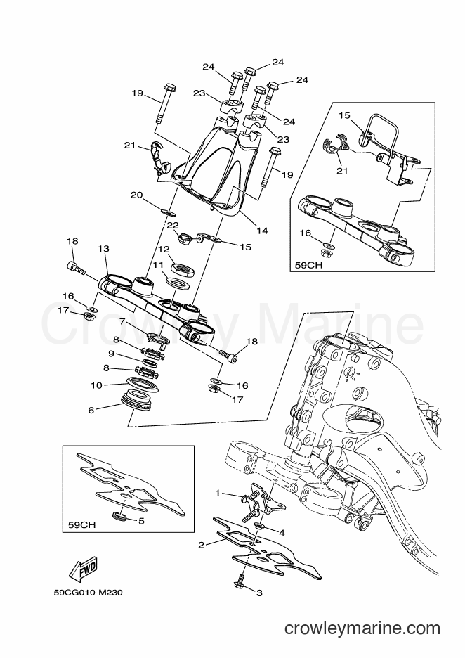 Yamaha Motors XP500A (59CH) [010] - STEERING