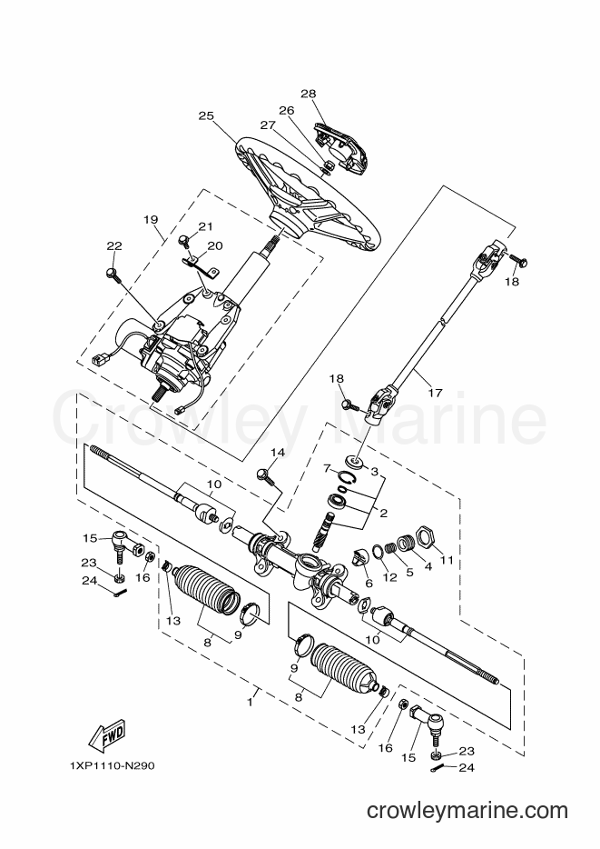 Yamaha Motors YXM700E (1XP3) [010] - STEERING