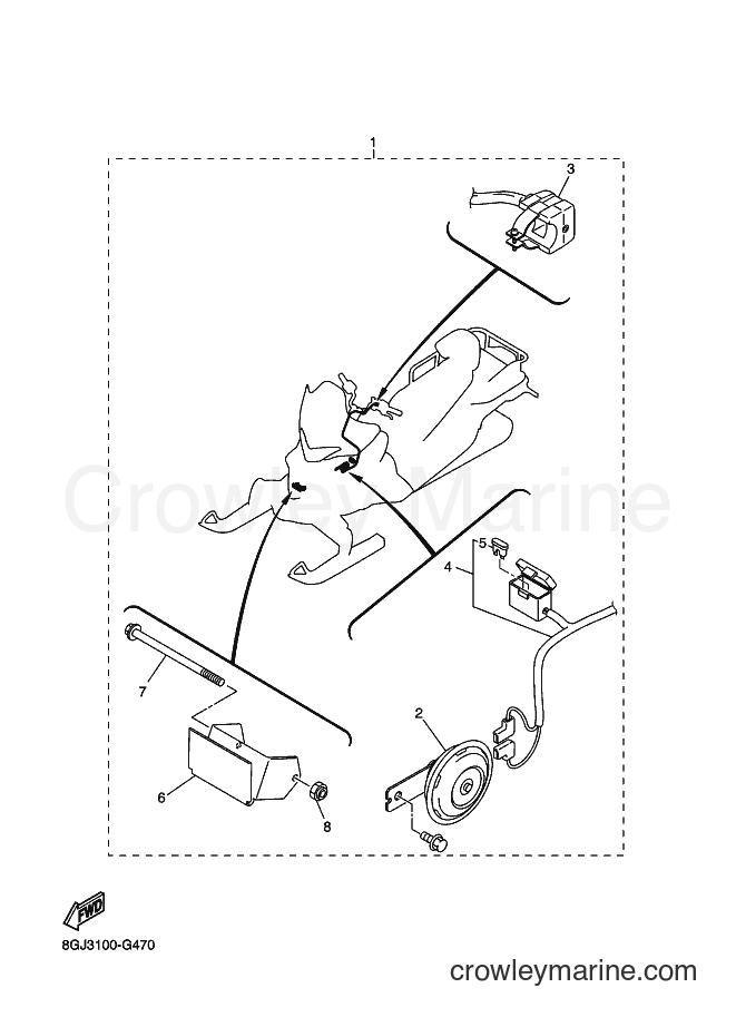 2011 Snowmobile RPZ50VT - RPZ50VT (8GJA) [010] - ELECTRICAL 4