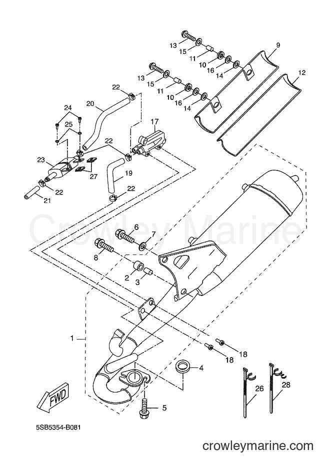 2007 Scooter YQ50L - YQ50L (3C6K) [020] - EXHAUST