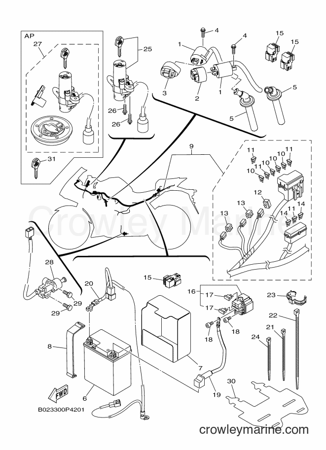 Yamaha Motors YZF-R3A (B023) [010] - ELECTRICAL 1