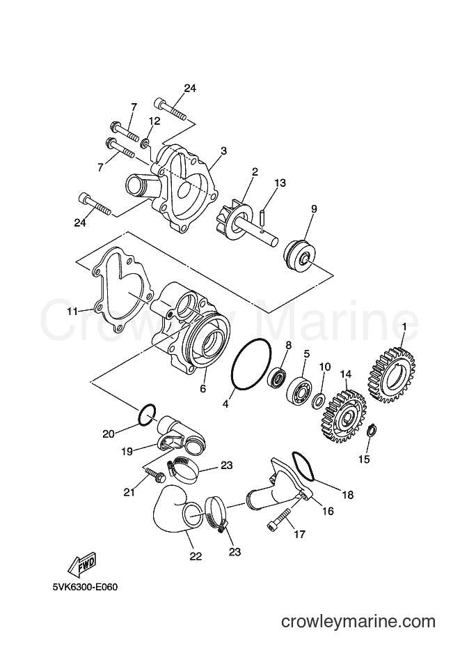 2011 Dirt Bike XT660X - XT660X (10S9) [050] - WATER PUMP
