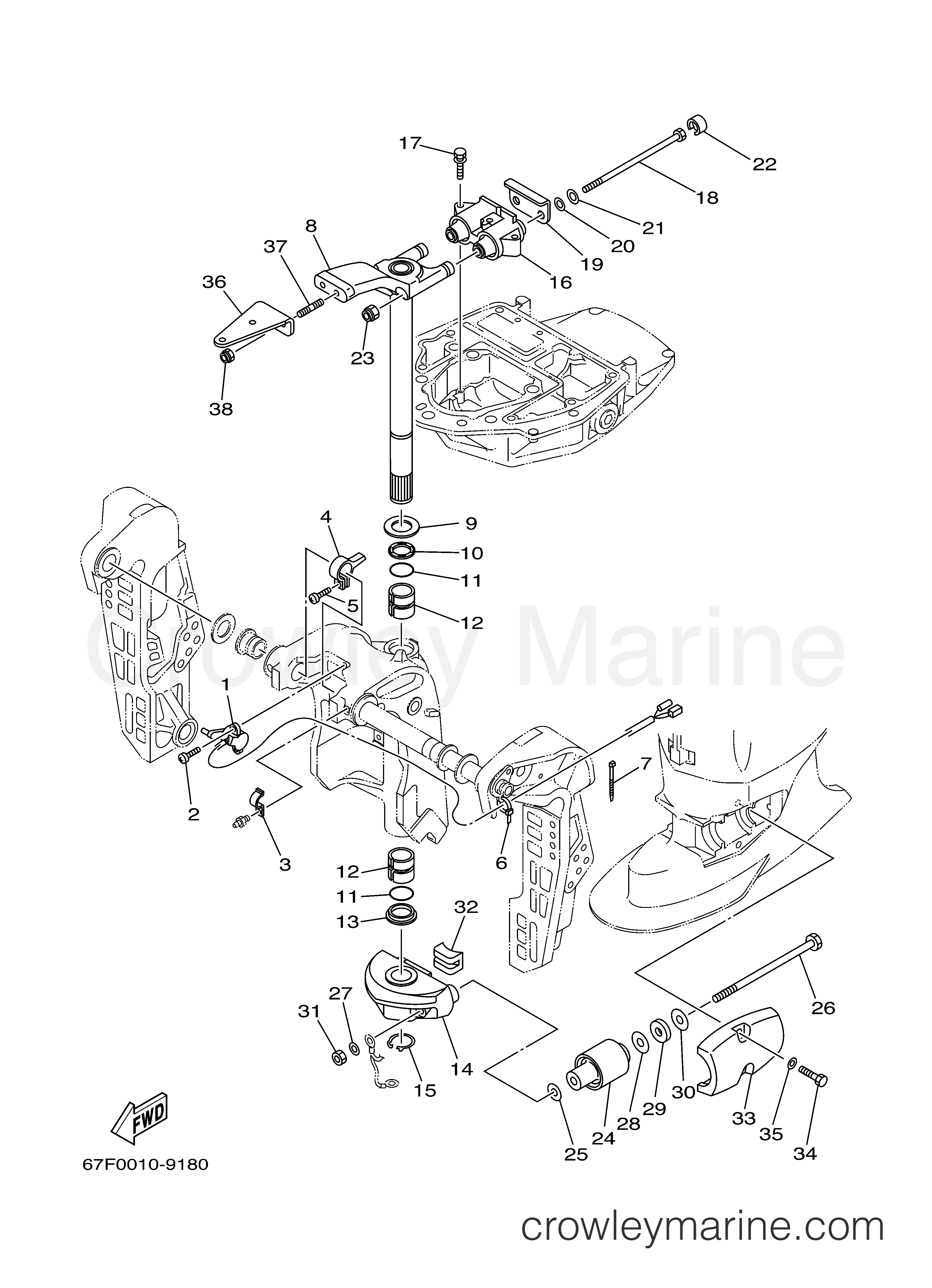 Yamaha Motors F80TLRY - BRACKET 2