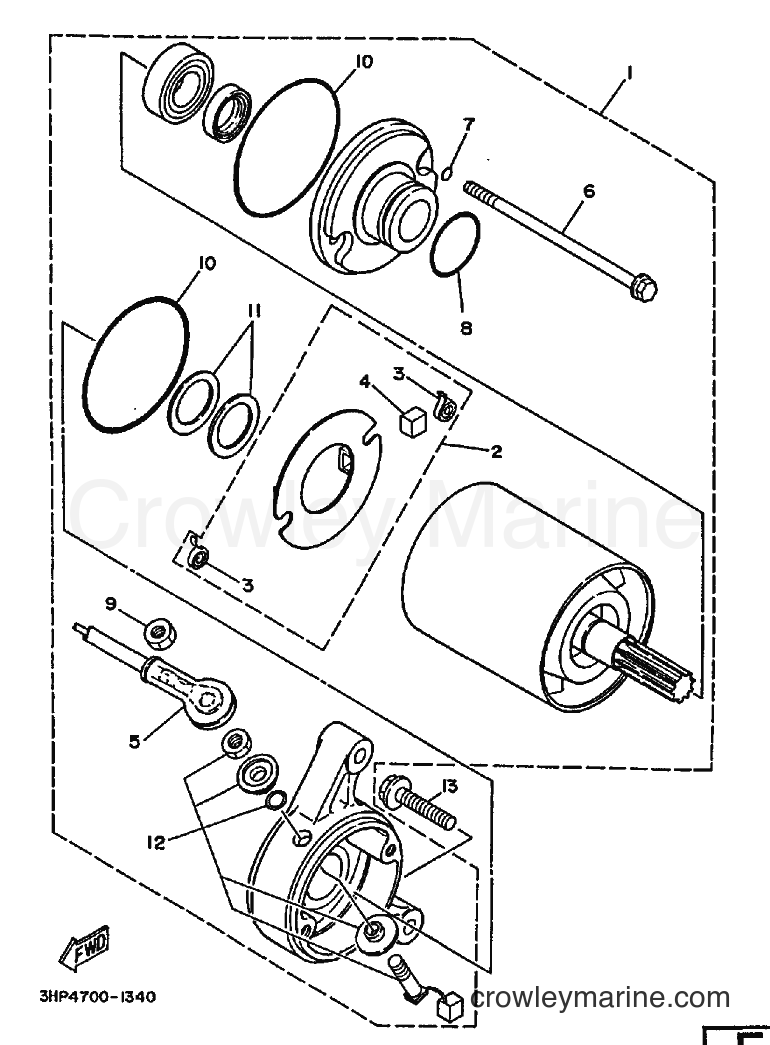 1991 ATV YFM350ER - YFM350ER (3HP5) [010] - STARTING MOTOR