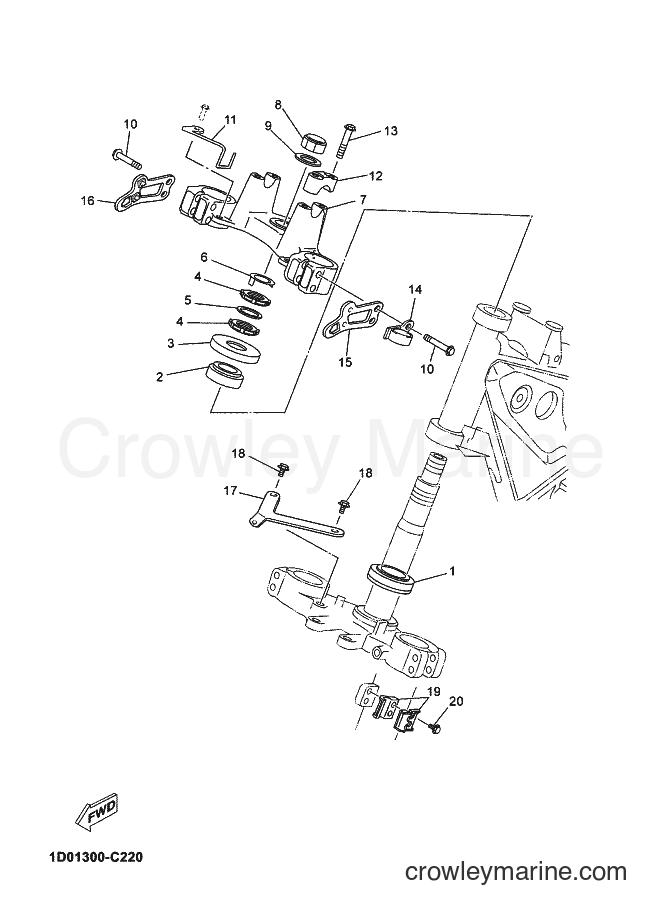 2004 Dirt Bike DT125RE - DT125RE (1D01) [070] - STEERING