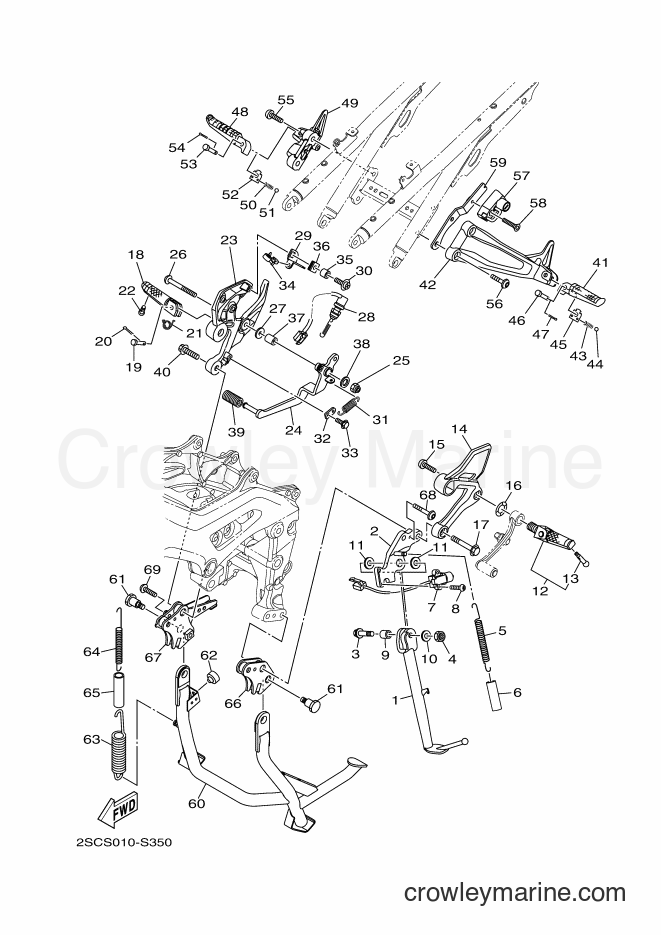 Yamaha Motors MT-09TRA (2SCS) [010] - STAND & FOOTREST
