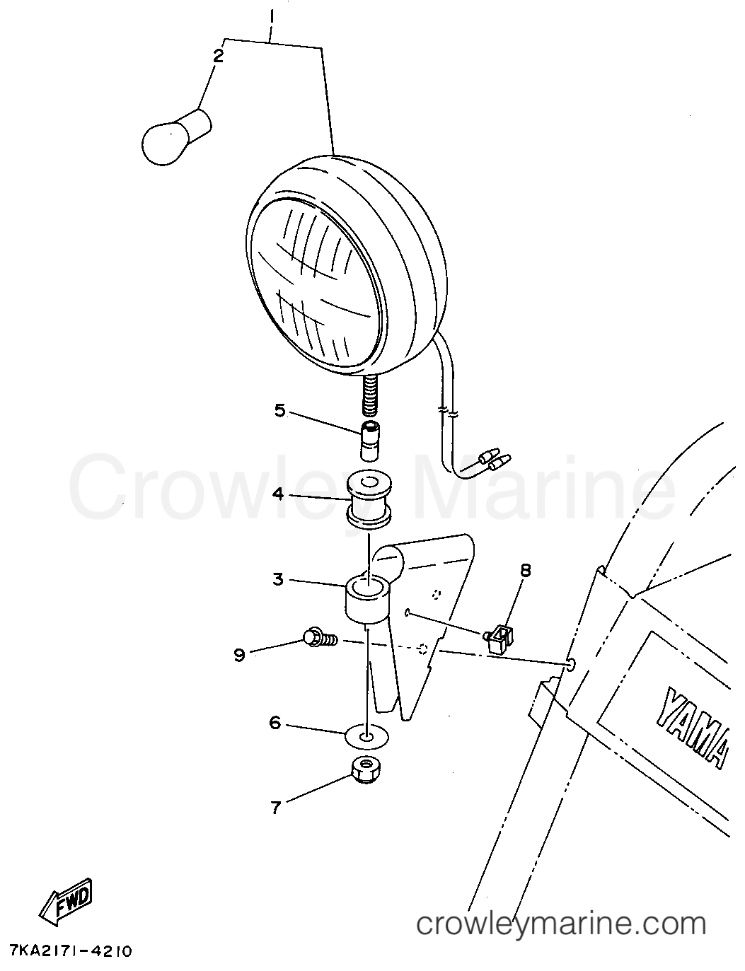 Yamaha Motors YS624TEC - HEADLIGHT (ALT - PART)