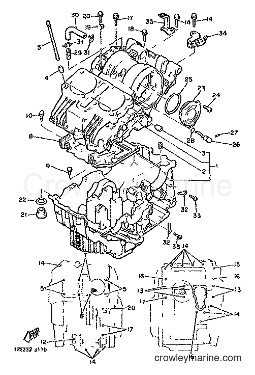 1982 Street Bike XS400 - XS400 (12E) [999] - CRANKCASE