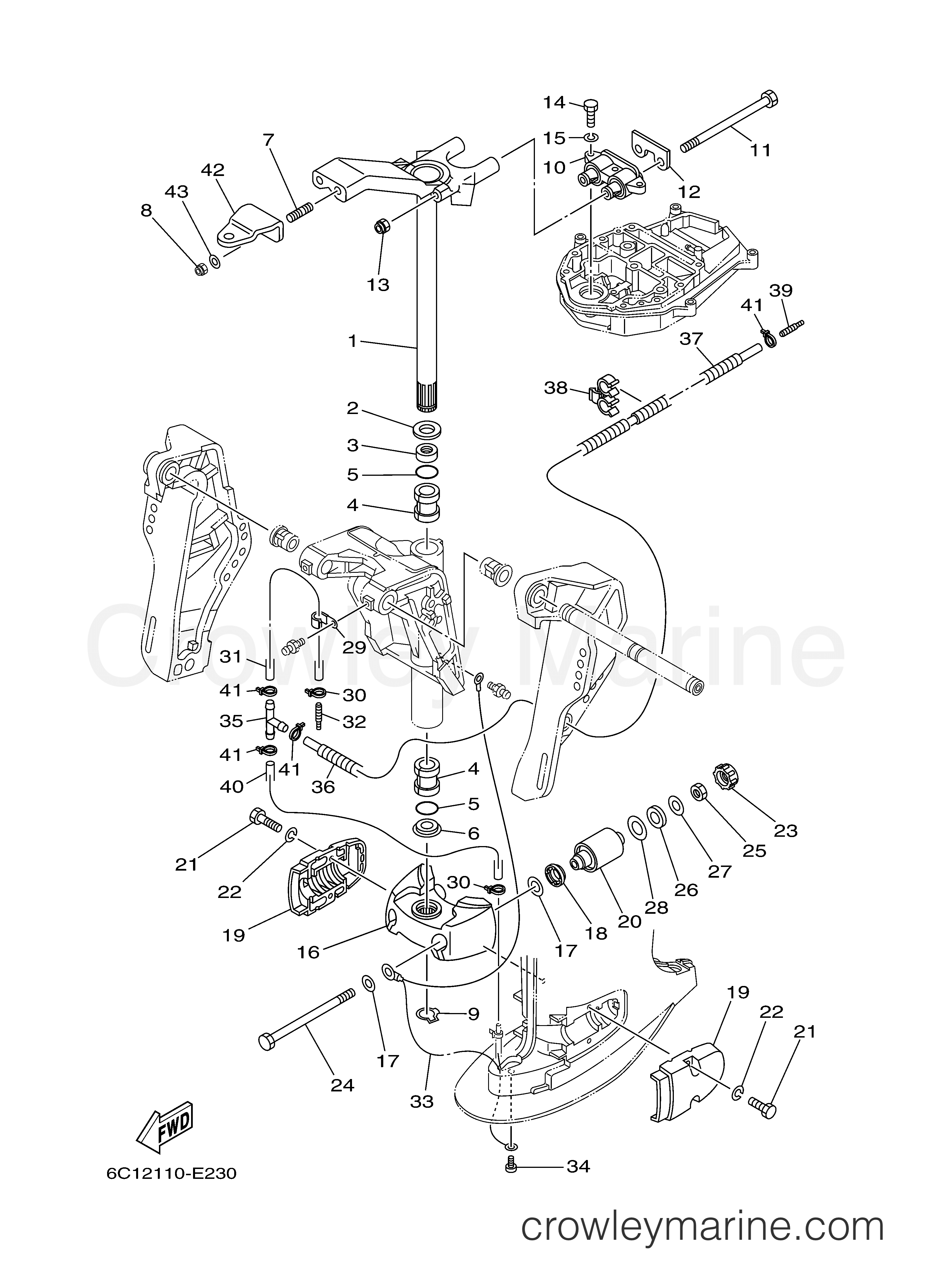 Yamaha Motors F60TJR - BRACKET 2