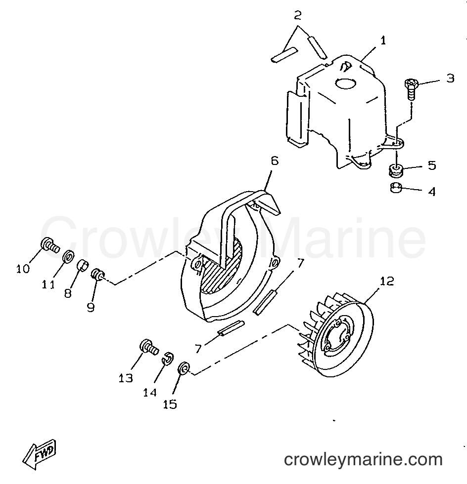 Yamaha Motors CW50RSX (4YC1) [999] - AIR SHROUD & FAN