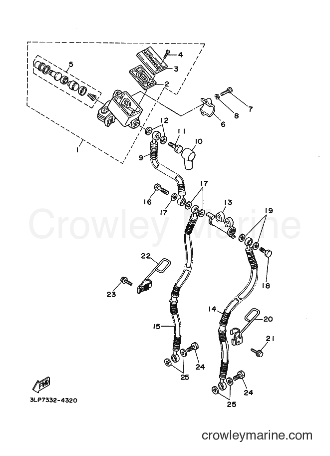 Yamaha Motors XV1100 (3LPB) [080] - FRONT MASTER CYLINDER