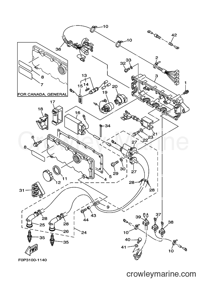 Yamaha Motors JET FOR XA800 (67AC) [03A] - ELECTRICAL 1