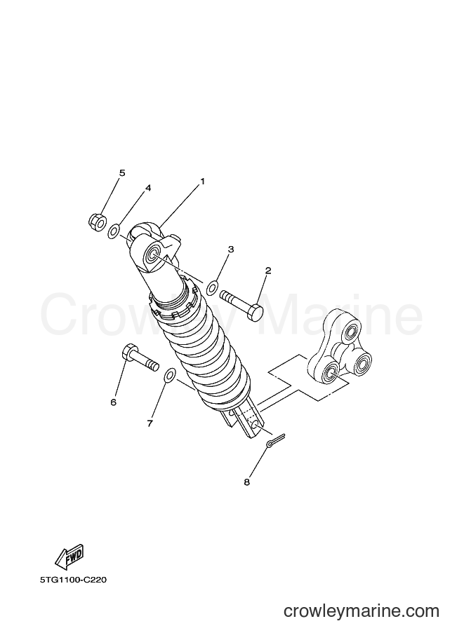 2005 ATV YFZ450 - YFZ450 (5TGD) [010] - REAR SUSPENSION