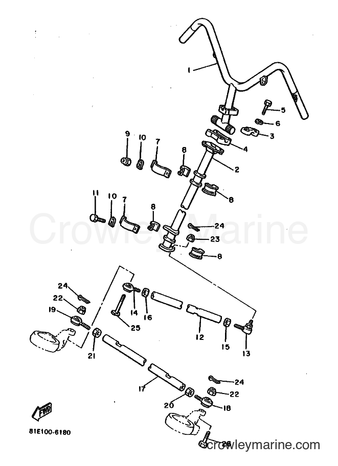 1988 Snowmobile CF300AS8 - CF300AS8 (83U0) [010] - STEERING