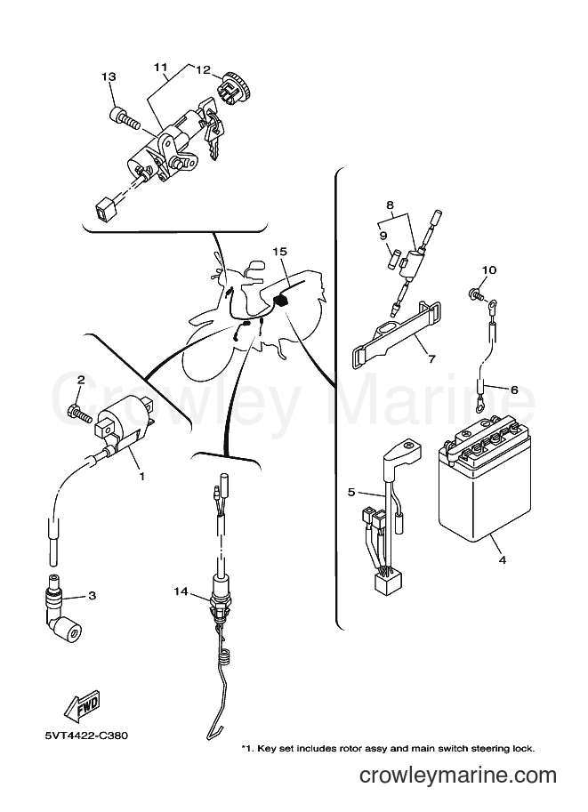 2004 Scooter T110E - T110E (5VT5) [010] - ELECTRICAL 1