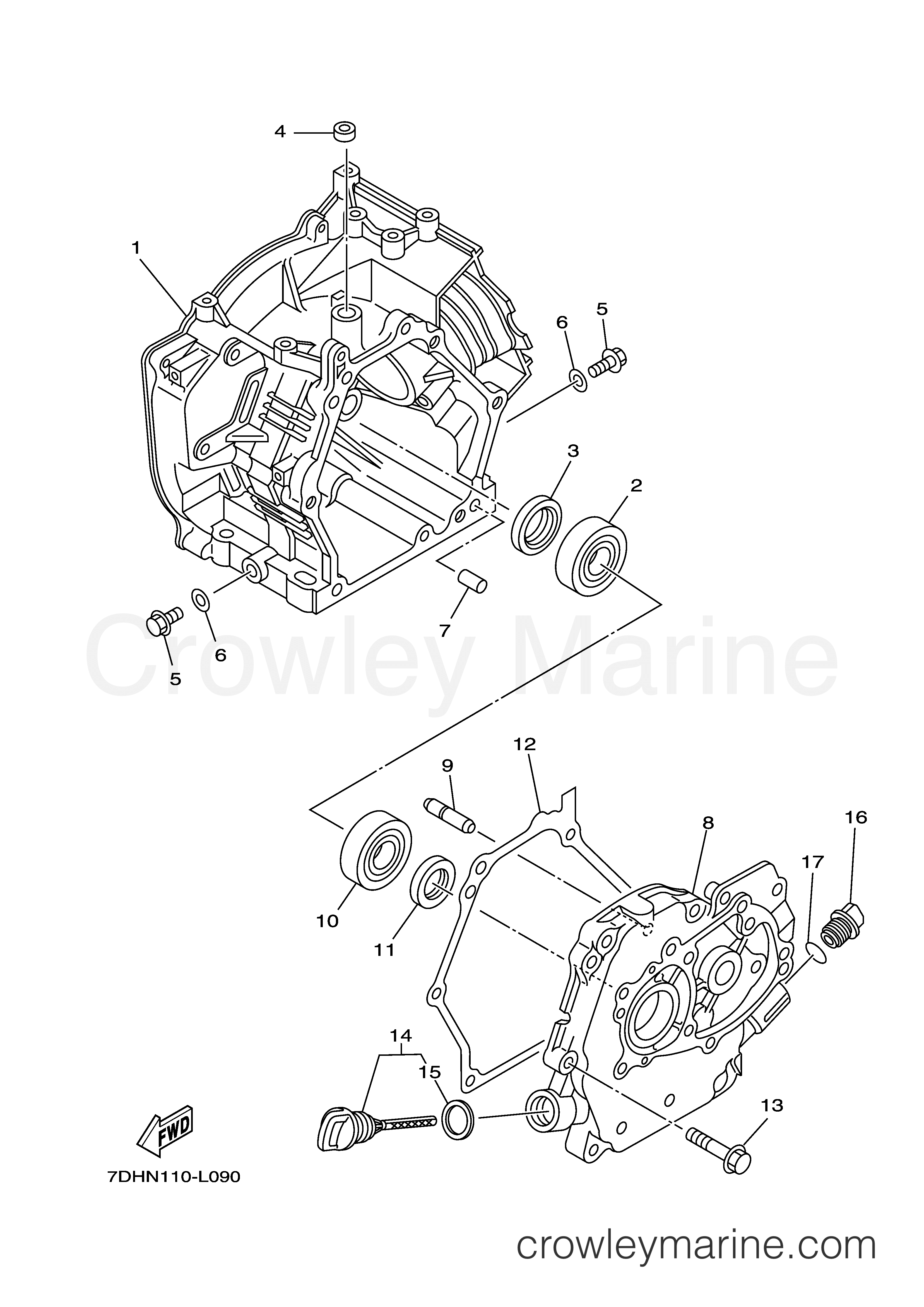 Yamaha Motors MZ200K2U - CRANKCASE