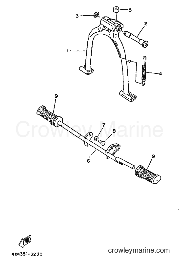 1988 Scooter LB50 - LB50 (3AR) [999] - STAND & FOOTREST