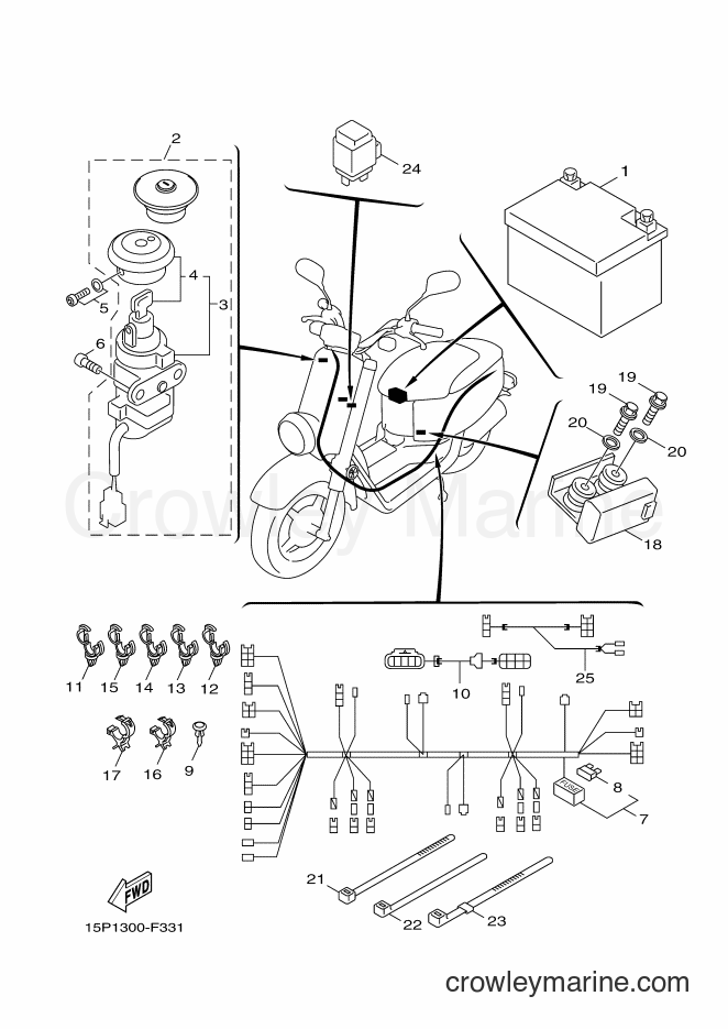 2007 Scooter XF50 - XF50 (15P1) [010] - ELECTRICAL 2