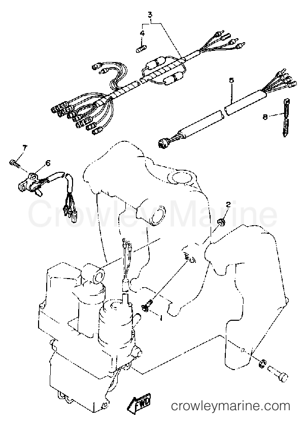 Yamaha Motors 225ETXD - BRACKET 2