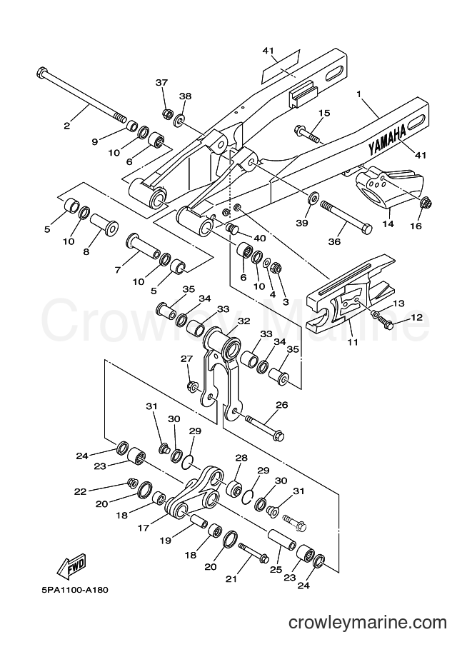 2002 Dirt Bike YZ85 - YZ85 (5PA1) [070] - REAR ARM