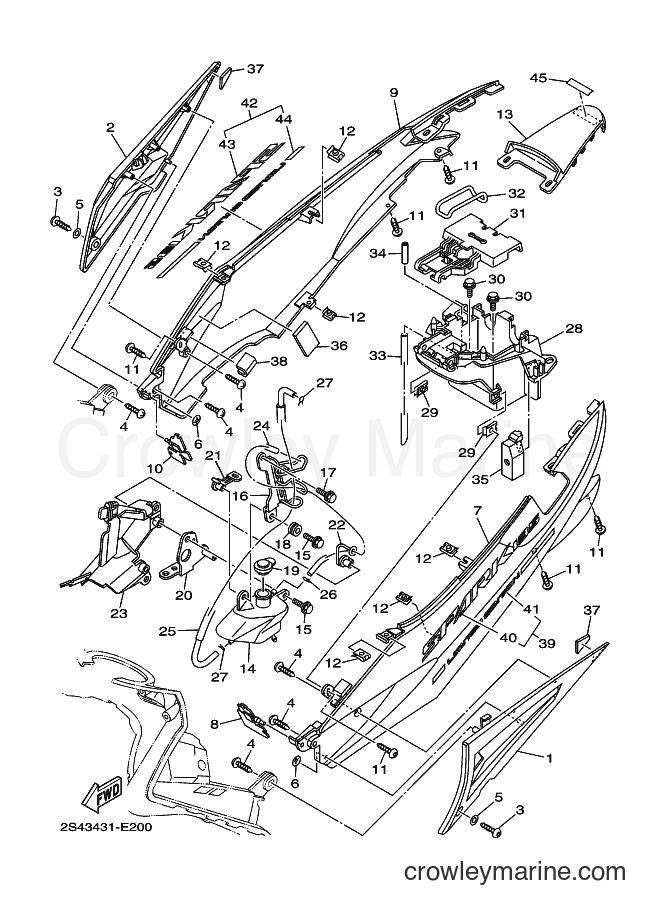 2006 Scooter LA-135DCL - LA-135DCL (2S43) [010] - SIDE COVER