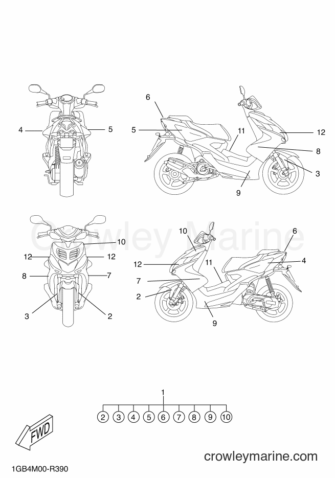 2016 Scooter NS50F - NS50F (1GB4) [020] - GRAPHIC & EMBLEM
