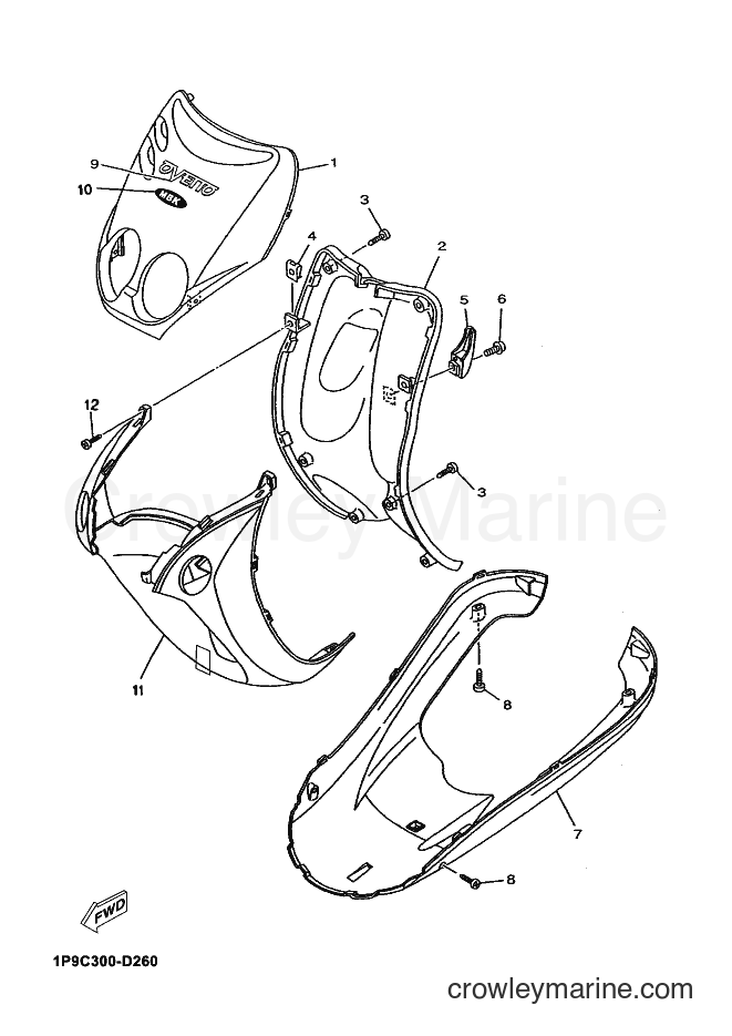 Yamaha Motors YN50 (1P9C) [010] - LEG SHIELD