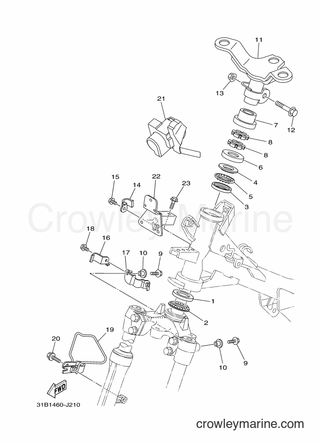 Yamaha Motors T115SE (31B5) [010] - STEERING