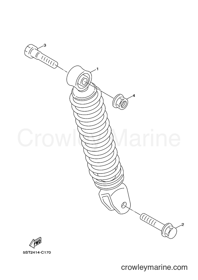 Yamaha Motors XC50G (1TS8) [010] - REAR ARM