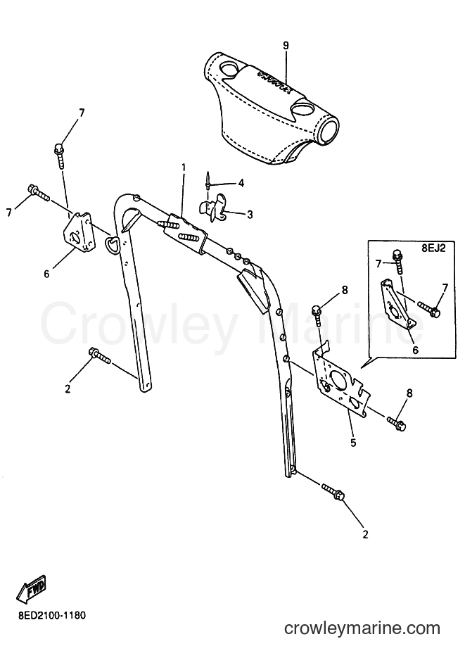 Yamaha Motors VX700LT (8ED2) [030] - STEERING GATE