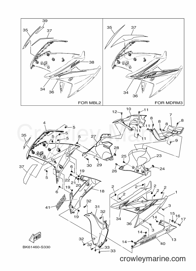 2017 Street Bike YZF155 - YZF155 (B9B1) [010] - LEG SHIELD