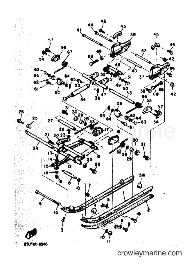 1991 Snowmobile BR250T - BR250T (88P1) [020] - TRACK SUSPENSION 2