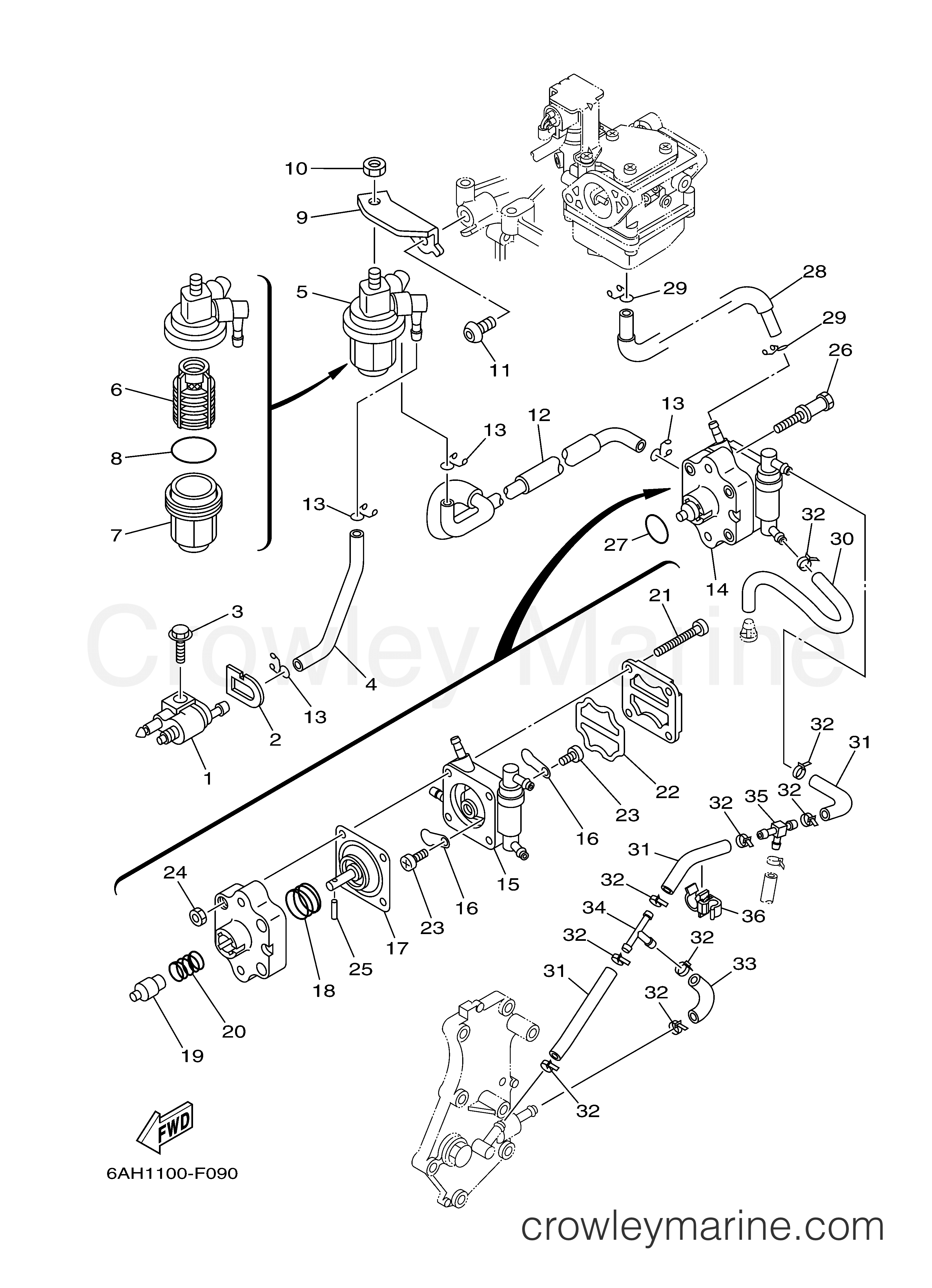 Yamaha Motors F15CMSH - FUEL 1